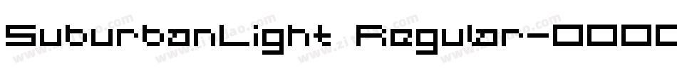 SuburbanLight Regular字体转换
